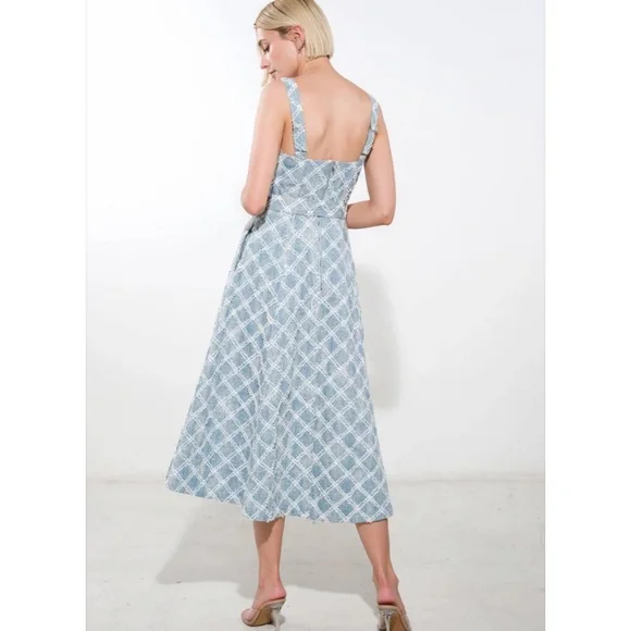 Made to Believe Denim Midi Dress NWT - Picture 6 of 6